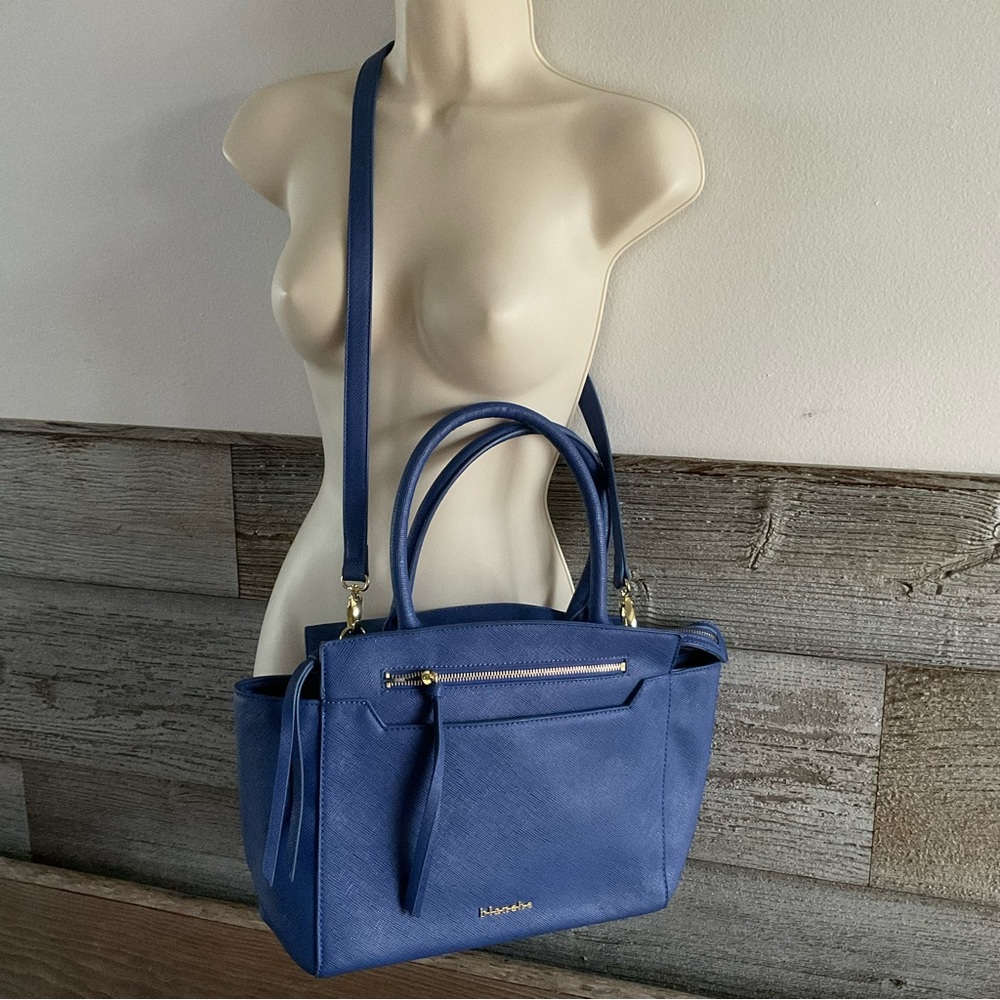 Blanche blue shoulder hand bag purse